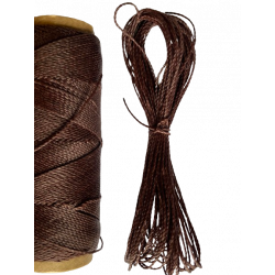 x 10M Fils Ciré Linhasita Marron Chocolat