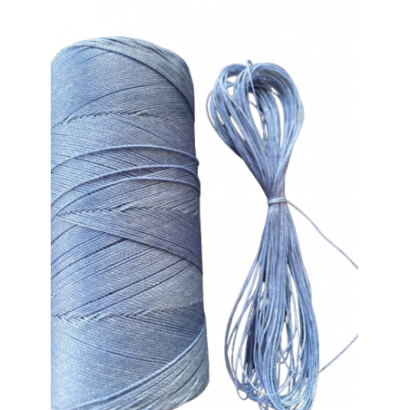 x 10M Fils ciré Linhasita Bleu Capri