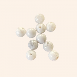 Perles Howlite 8MM