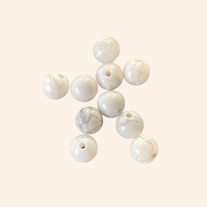 Perles Howlite 8MM