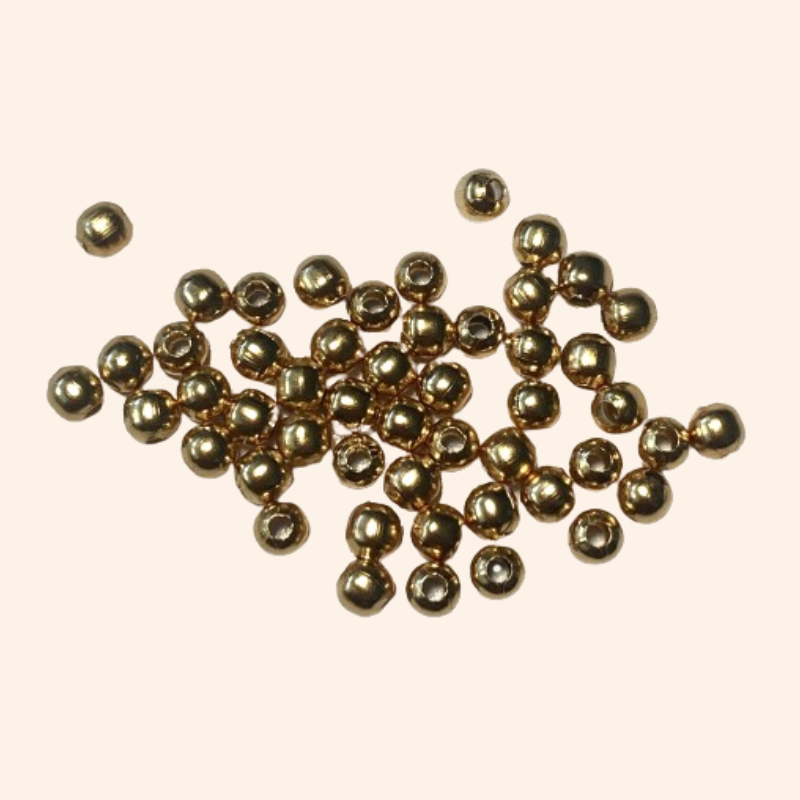 Perles acier inoxydable 3mm doré