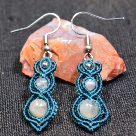 Boucles d'oreilles Labradorite