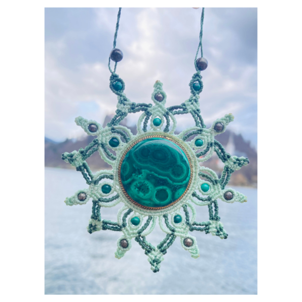 Collier Mandala Malachite