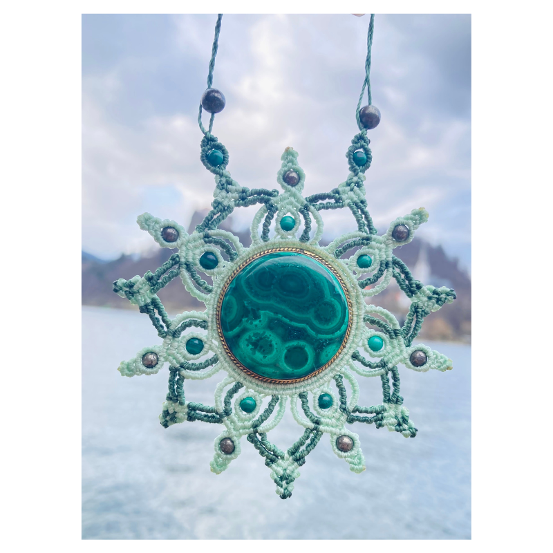 Collier Mandala Malachite