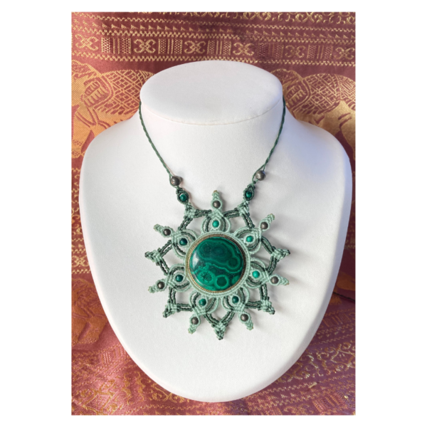 Collier Mandala Malachite