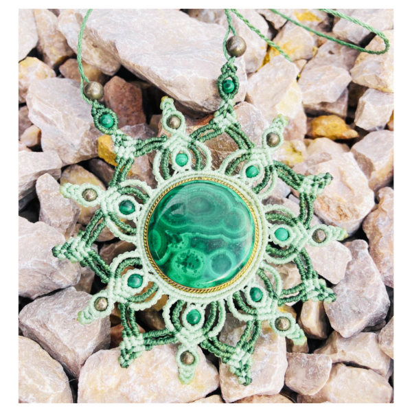 Collier Mandala Malachite