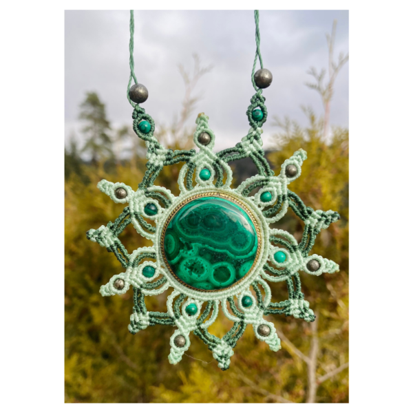 Collier Mandala Malachite