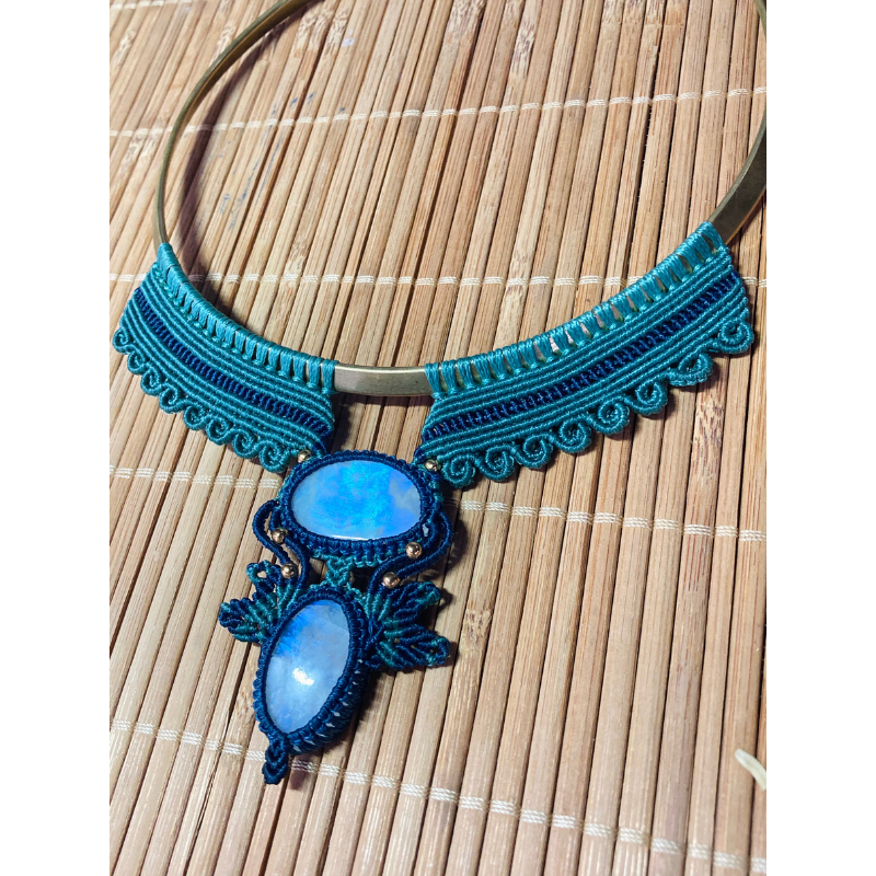 Torque Pierre de Lune Bleu
