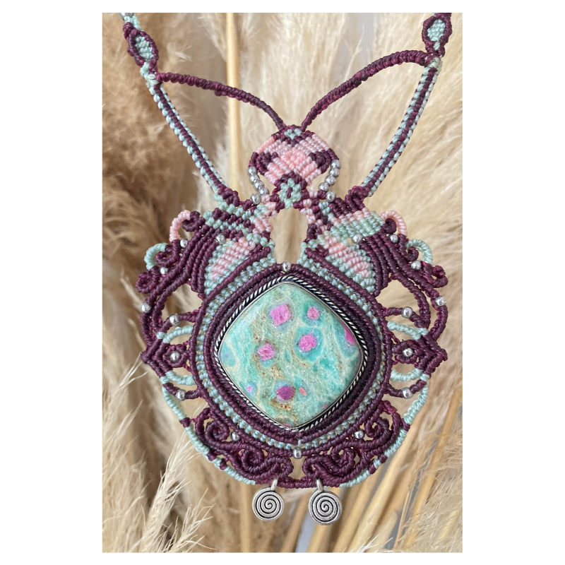 Collier Rubis Fuschite