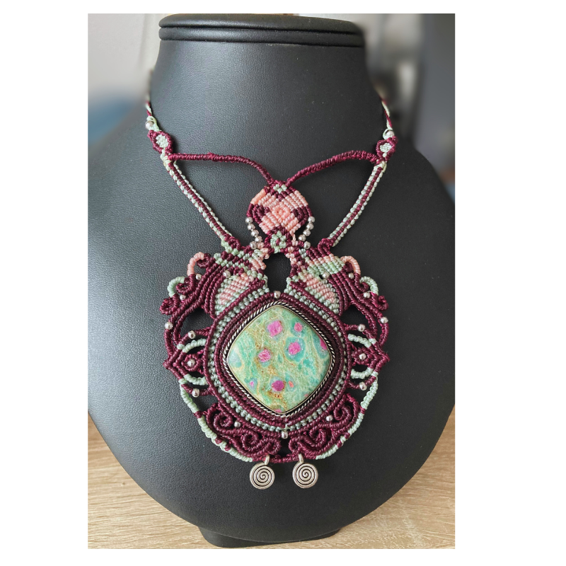 Collier Rubis Fuschite
