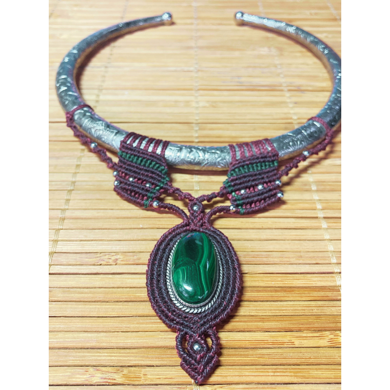 Collier Torque Malachite