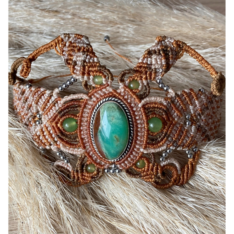 Manchette Chrysoprase Naturelle