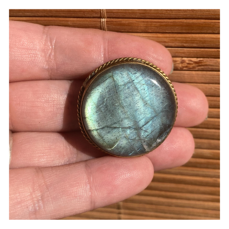Labradorite Ronde Rainurée