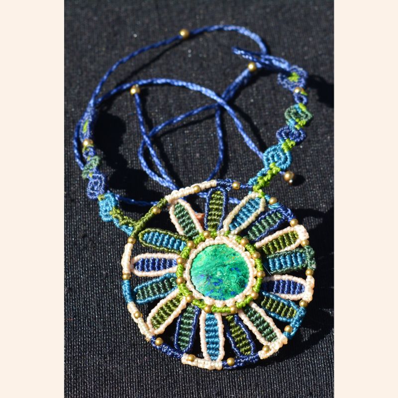 Collier Mandala Azurite