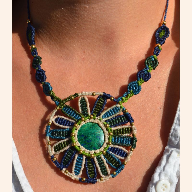 Collier Mandala Azurite