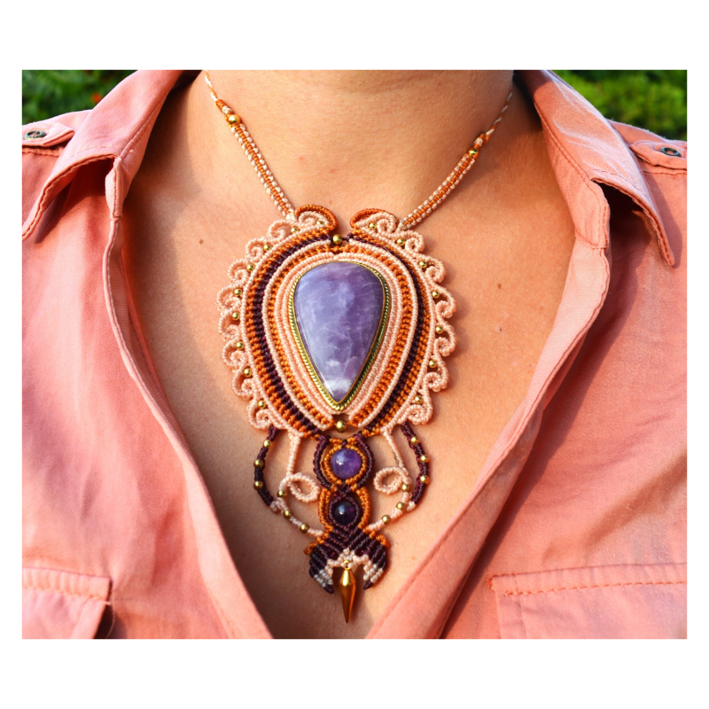 Collier Lépidolite