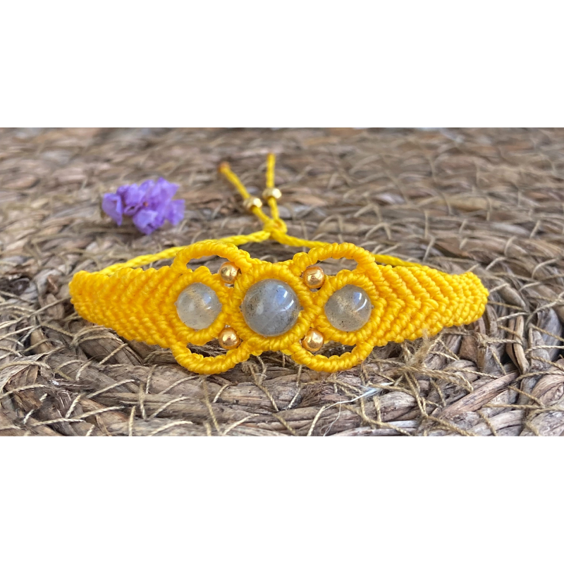 bracelet Jaune Labradorite