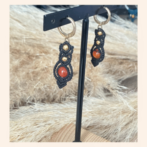 Boucles d'oreilles Cornaline