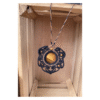 Collier Mandala en Œil de Tigre