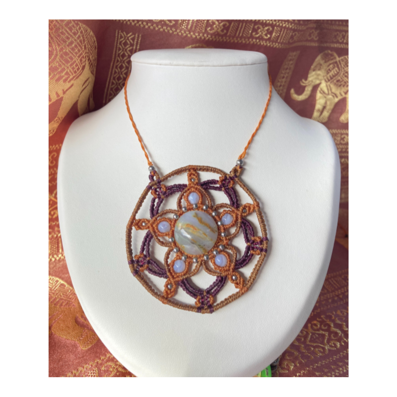 collier mandala Agate