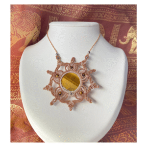 Collier Mandala Oeil de Tigre