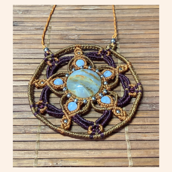 Collier Mandala Agate