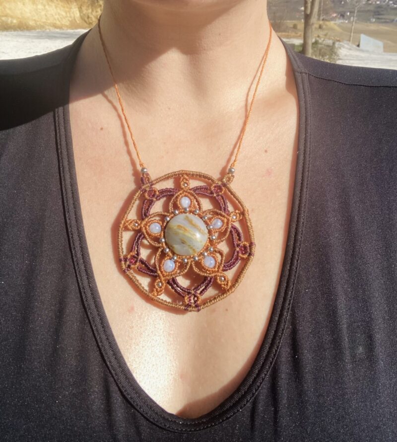 Collier Mandala Agate