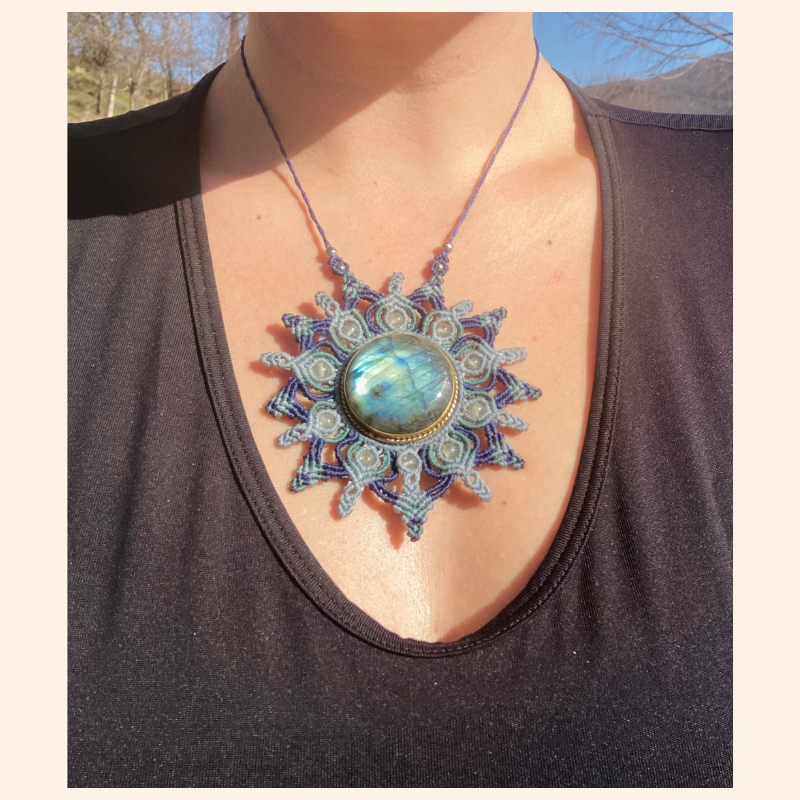 Collier Mandala Labradorite