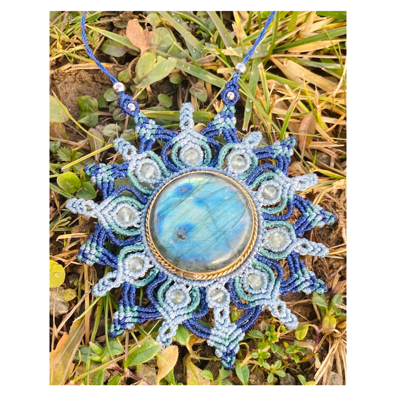 Collier Mandala Labradorite