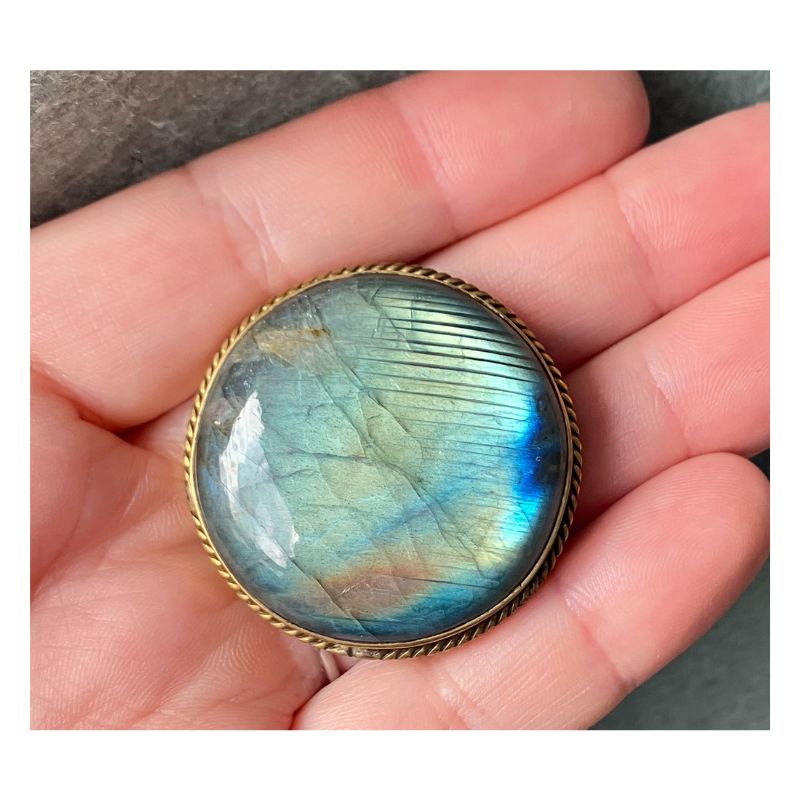 Labradorite Ronde Rainurée