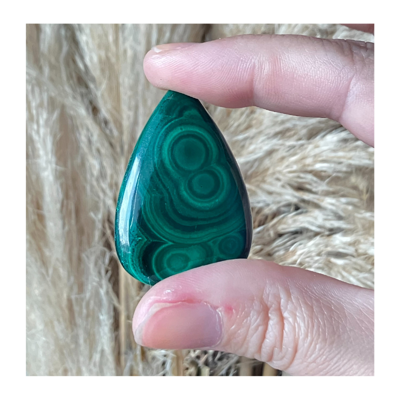 Cabochon Malachite Goutte