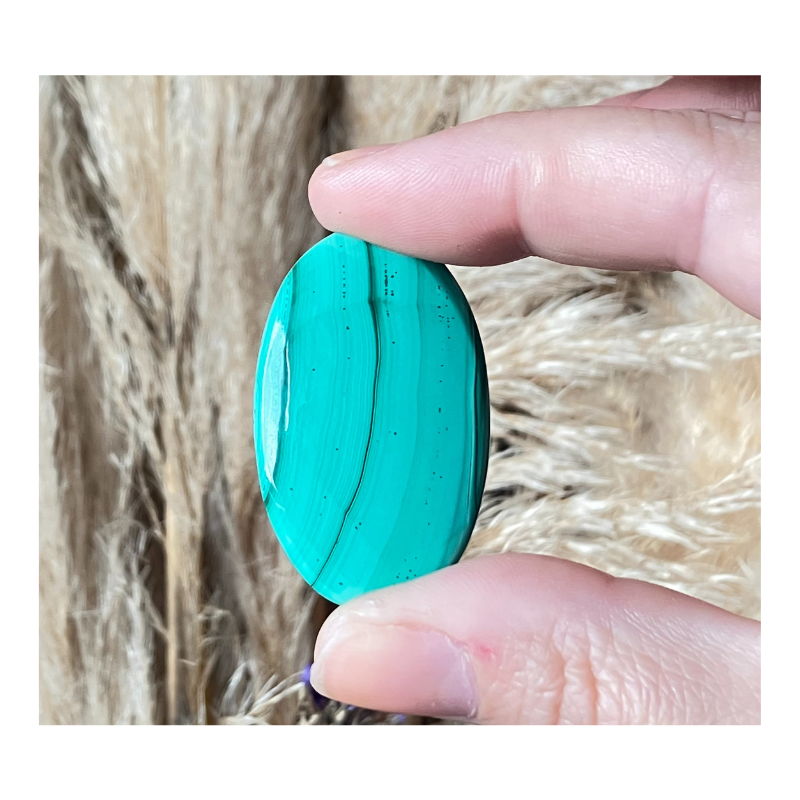 Cabochon Malachite Ovale