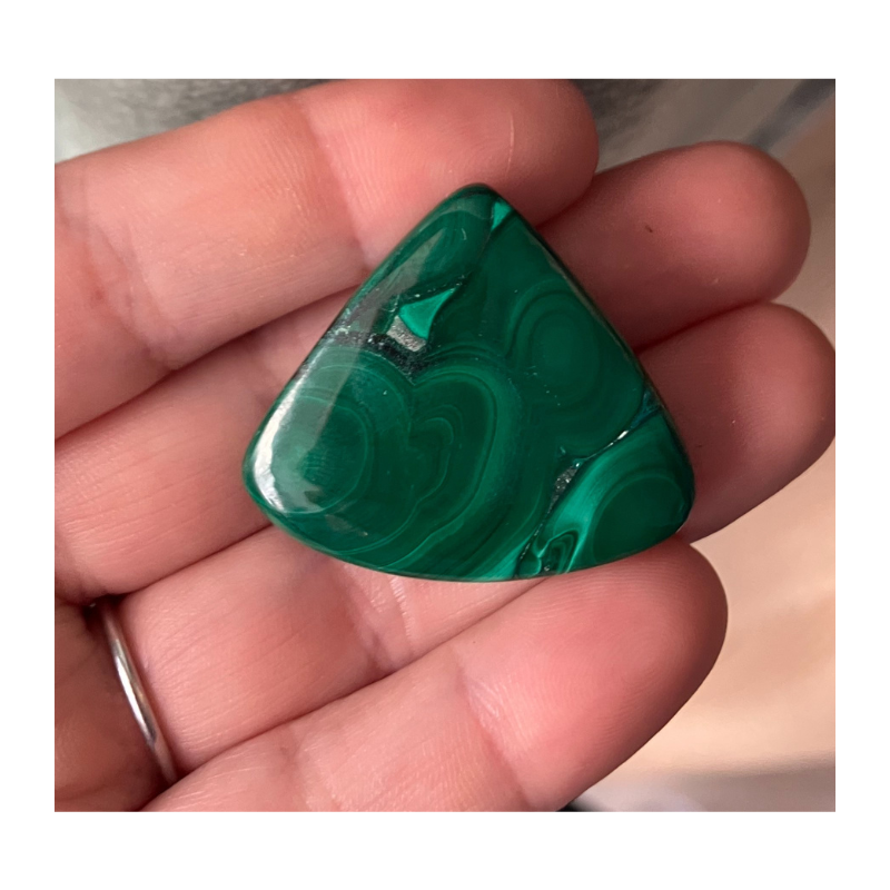 Cabochon Malachite Goutte