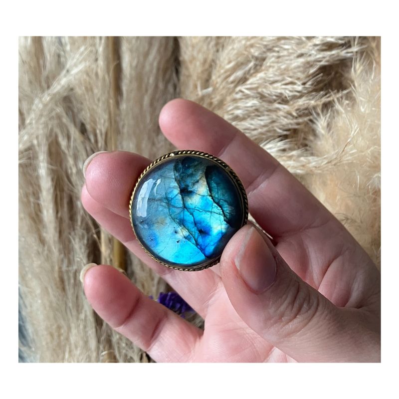 Labradorite Ronde Rainurée