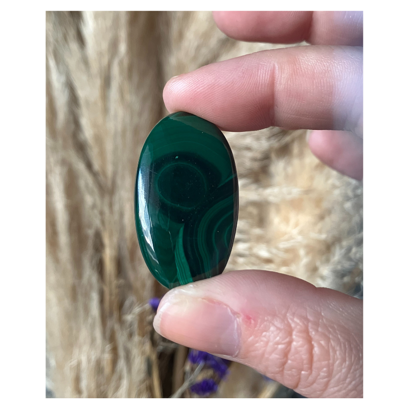 Cabochon Malachite Ovale
