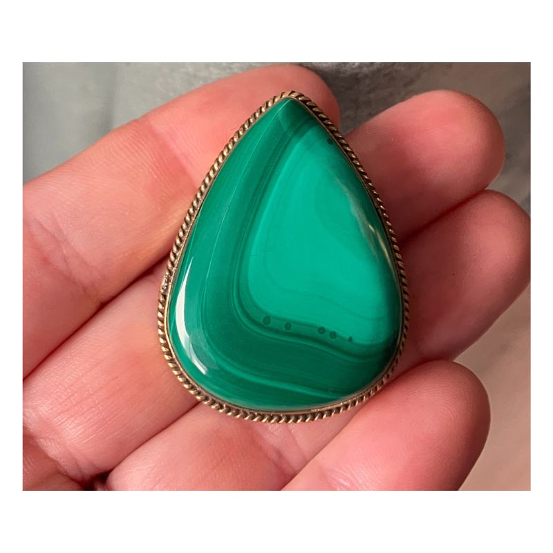Malachite Goutte Rainurée