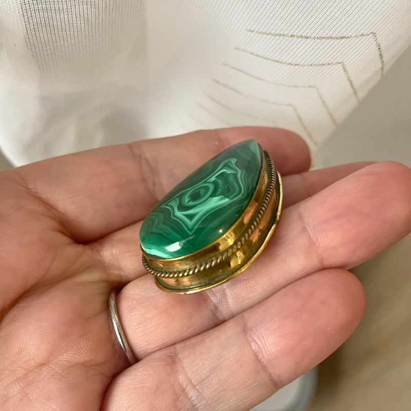 Malachite Rainurée Naturelle