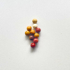 Perles Mokaïte 8 mm x10 pierre naturelle trou 1 mm pour micro-macramé