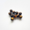 Perles Œil de Tigre 8 mm x10 pierre naturelle trou 1 mm pour micro-macramé