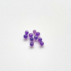 Perles Améthyste 6 mm x10 pierre naturelle trou 1 mm pour micro-macramé