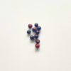 Perles Œil de Taureau 6 mm x10 pierre naturelle trou 1 mm pour micro-macramé