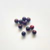 Perles Œil de Taureau 8 mm x10 pierre naturelle trou 1 mm pour micro-macramé