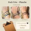 pack trio + planche