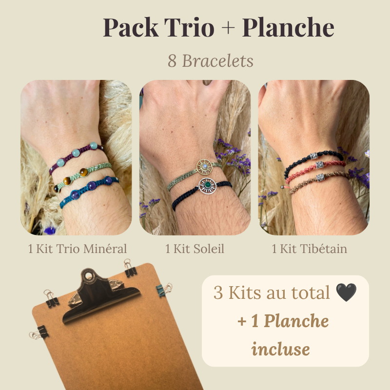pack trio + planche