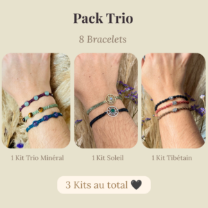 pack trio 8 bracelets