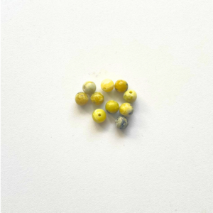 Perle Chrysoprase citron 6mm Sachet de Perles Chrysoprase Citron x10 – 6 mm