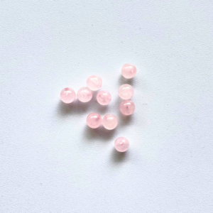 perle quartz rose 6mm