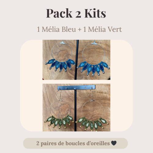 kit diy boucles d'oreilles mélia